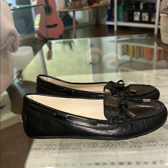 MICHAEL Michael Kors Shoes - Michael‎ Kors Women's Black and Gold driving Loafers leather size 7.5